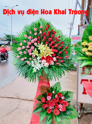 Mẫu hoa Khai trương tại shop hoa tươi Thái Bình
