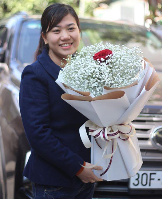 Cảm nhận khi khách hàng nhận hoa của hoa tươi Thái Bình