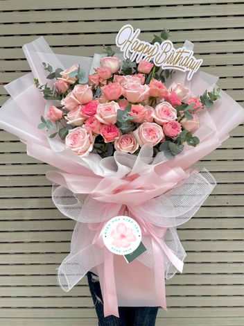 Đặt hoa tươi online gam màu pastel Tại Shop hoa tươi Thái Bình
